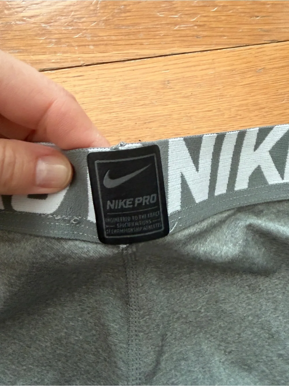 Nike Pro Boys Compression Gray Training Tights Size M